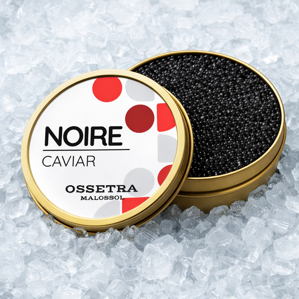 Ossetra Premium Sturgeon Black Caviar 1.8 Ounces / 50 Grams, Imported, Sturgeon Roe, Premium Quality