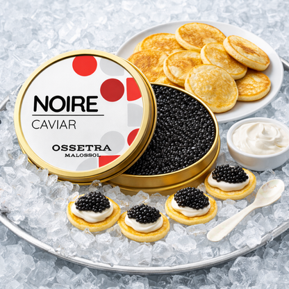 Ossetra Premium Sturgeon Black Caviar 8.8 Ounces / 250 Grams, Imported, Premium Quality