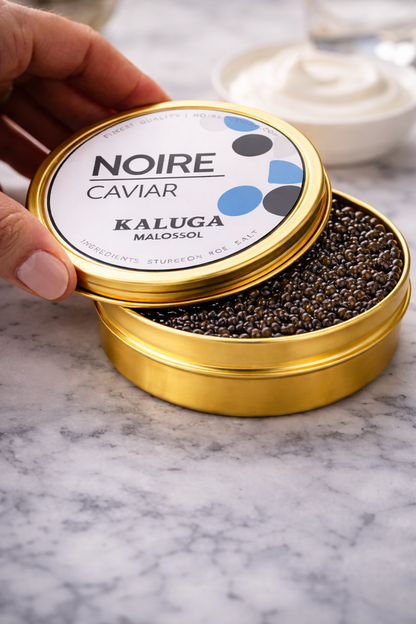 Kaluga Premium Sturgeon Black Caviar 1.8 Ounces / 50 Grams, Imported, Sturgeon Roe, Premium Quality