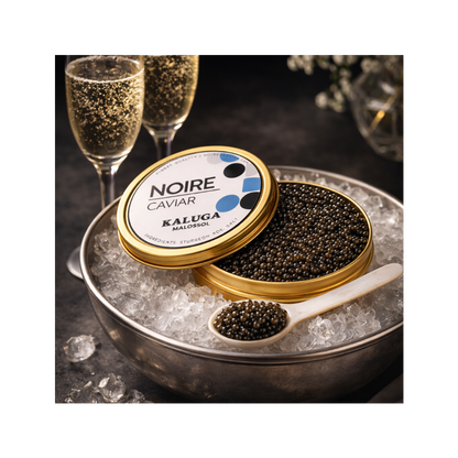 Kaluga Premium Sturgeon Black Caviar 1.8 Ounces / 50 Grams, Imported, Sturgeon Roe, Premium Quality