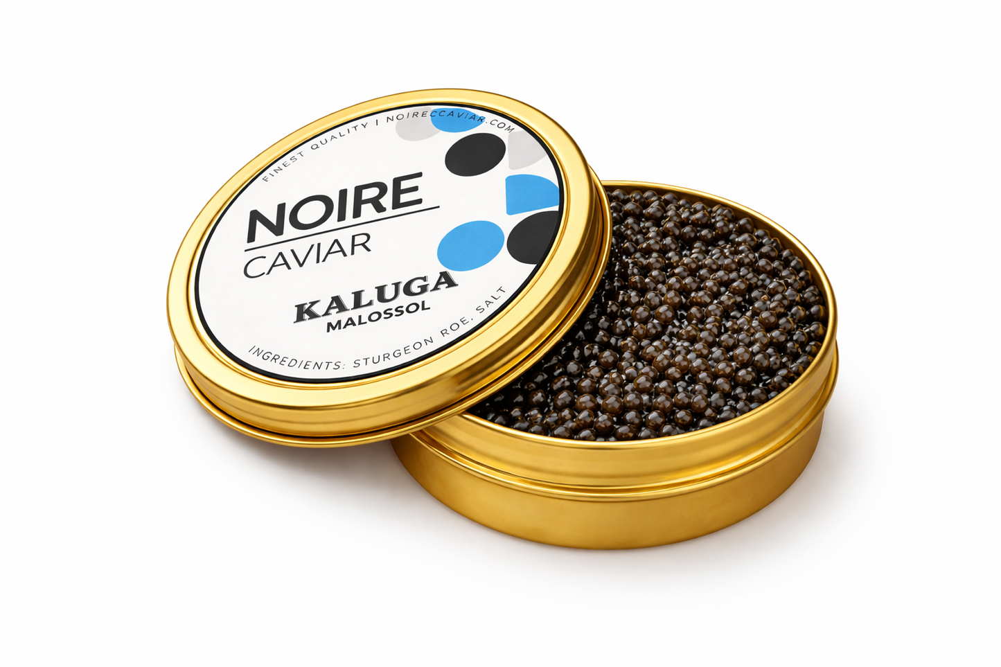 Kaluga Premium Sturgeon Black Caviar 1.8 Ounces / 50 Grams, Imported, Sturgeon Roe, Premium Quality