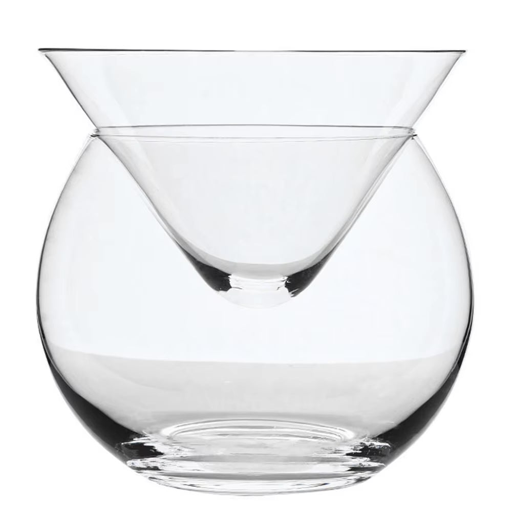 Martini Glasses Without Stem with Chiller, Cocktail Glass Set Martini Glasses Without Stem with Chiller, Cocktail Glass Set